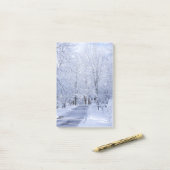 Het Lot van het Lot van de Sneeuw van de Winter Post-it® Notes (Op bureau)