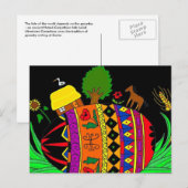 Het lot van het Oekraïense VolksArt. van de Wereld Feestdagenkaart (Voorkant / Achterkant)