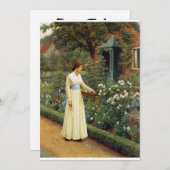 Het lot van het Roos olieverfschilderij Kaart (Voorkant / Achterkant)