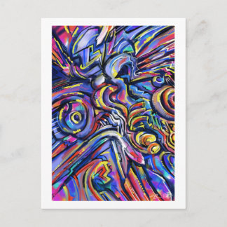 Het lot van je lot — briefkaart van digitale kunst