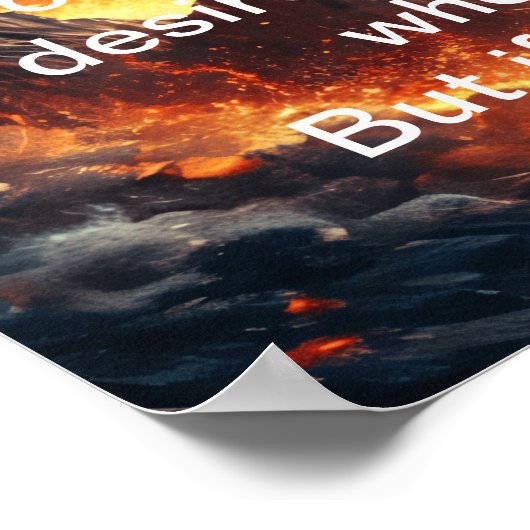 Het lot van vuur en ijs poster (Hoek)