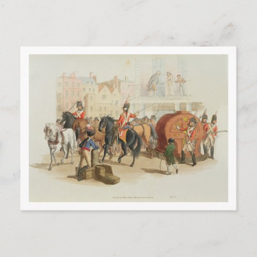 Het loterijwiel, gegraveerd door de kunstenaar, 18 briefkaart (Voorkant)