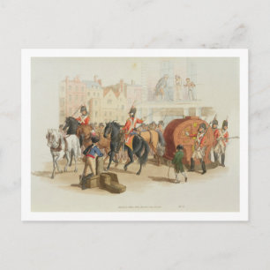 Het loterijwiel, gegraveerd door de kunstenaar, 18 briefkaart