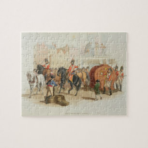Het loterijwiel, gegraveerd door de kunstenaar, 18 legpuzzel