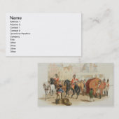 Het loterijwiel, gegraveerd door de kunstenaar, 18 visitekaartje (Voorkant / Achterkant)