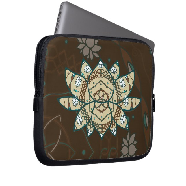 Het Lotus Laptop Hoesje Sleeve (Voorkant Rechts)