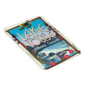 Het Louise-meer, Alberta Canada reisposter Magneet (Rechterzijde)