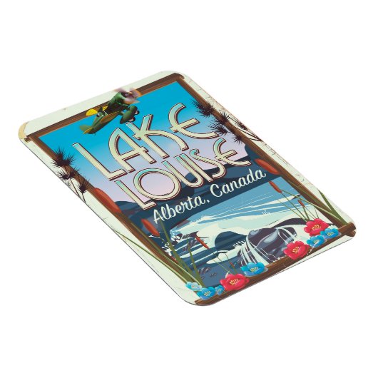 Het Louise-meer, Alberta Canada reisposter Magneet (Rechterzijde)