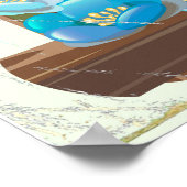 Het Louise-meer, Alberta Canada reisposter Poster (Hoek)