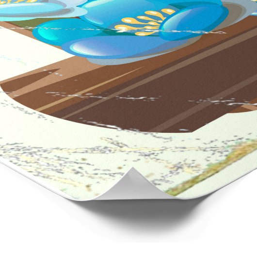 Het Louise-meer, Alberta Canada reisposter Poster (Hoek)