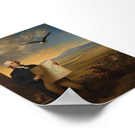 Het Louisiana Purchase President Thomas Jefferson Poster (Hoek)