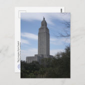 Het Louisiana State Capitol in Baton Rouge, LA Briefkaart (Voorkant / Achterkant)