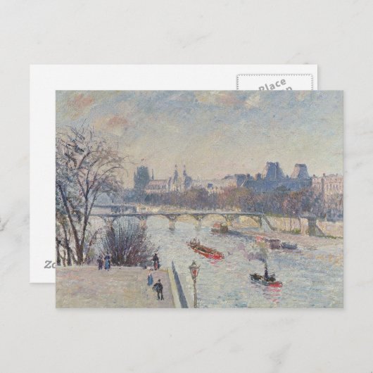 Het Louvre, 1902 Briefkaart (Voorkant / Achterkant)
