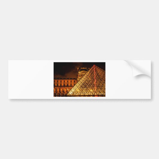Het Louvre Bumpersticker (Voorkant)