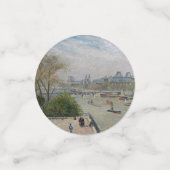 Het Louvre, de lente van Camille Pissarro Confetti (Kleine voorkant)