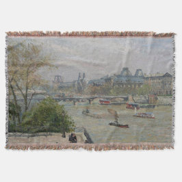 Het Louvre, de lente van Camille Pissarro Deken