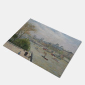 Het Louvre, de lente van Camille Pissarro Deurmat (Schuin)