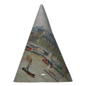 Het Louvre, de lente van Camille Pissarro Feesthoedjes (Rechts)