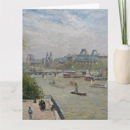 Het Louvre, de lente van Camille Pissarro Kaart