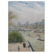 Het Louvre, de lente van Camille Pissarro Klembord (Achterkant)