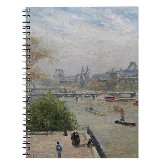 Het Louvre, de lente van Camille Pissarro Notitieboek (Voorkant)
