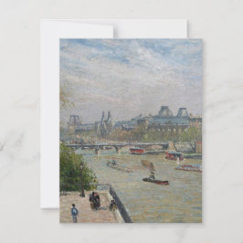 Het Louvre, de lente van Camille Pissarro RSVP Kaartje