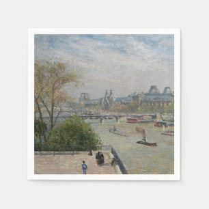 Het Louvre, de lente van Camille Pissarro Servet