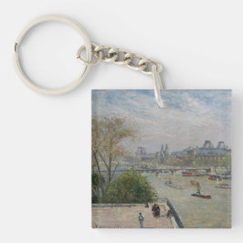 Het Louvre, de lente van Camille Pissarro Sleutelhanger