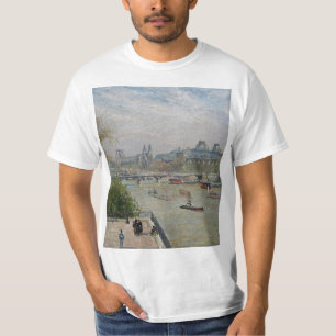 Het Louvre, de lente van Camille Pissarro T-shirt