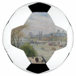 Het Louvre, de lente van Camille Pissarro Voetbal