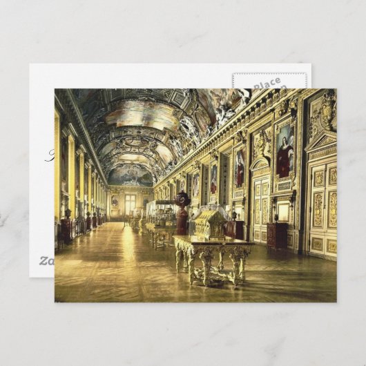 Het Louvre, een galerij in het Louvre, Parijs, Fra Briefkaart (Voorkant / Achterkant)