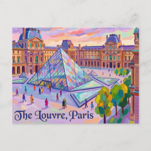 Het Louvre Frankrijk Briefkaart