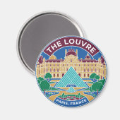 Het Louvre Frankrijk Magneet (Voorkant / Achterkant)