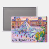 Het Louvre Frankrijk Magneet (Voorkant / Achterkant)
