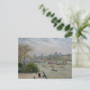 Het Louvre, Lente  Camille Pissarro   Briefkaart