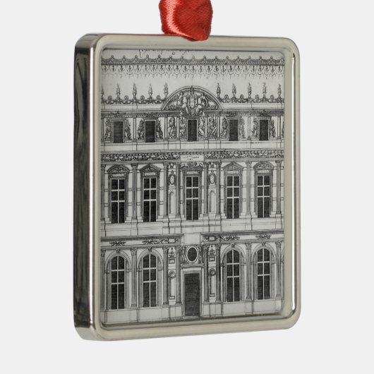 Het Louvre Metalen Ornament (Rechts)