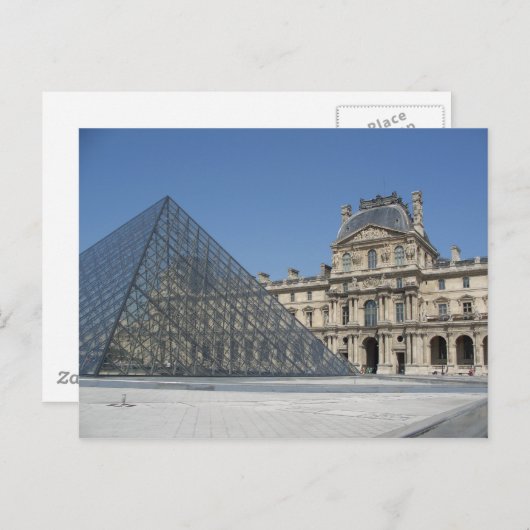 Het Louvre Museum Briefkaart (Voorkant / Achterkant)