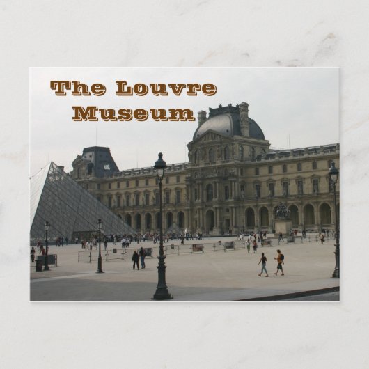 Het Louvre Museum in Parijs Briefkaart (Voorkant)
