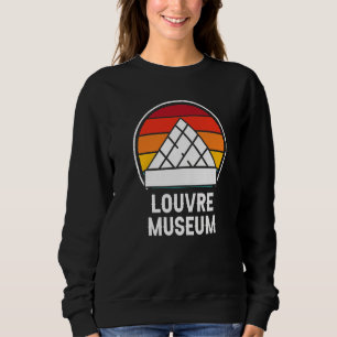Het Louvre Museum Retro Parijs Liefde Frankrijk Trui