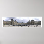 Het Louvre Panorama Poster (Voorkant)