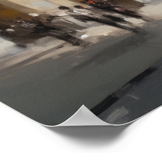 Het Louvre Paris Frankrijk Landschapskunst Print P (Hoek)