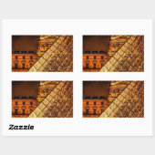 Het Louvre Rechthoekige Sticker (Vel)