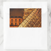 Het Louvre Rechthoekige Sticker (Tas)
