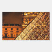 Het Louvre Rechthoekige Sticker (Voorkant)