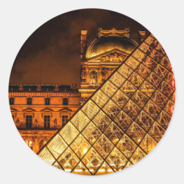 Het Louvre Ronde Sticker