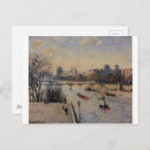 Het Louvre van Camille Pissarro Briefkaart (Voorkant / Achterkant)
