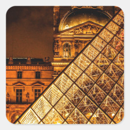 Het Louvre Vierkante Sticker
