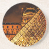 Het Louvre Zandsteen Onderzetter (Voorkant)