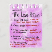 Het Love Potion Briefkaart (Voorkant)