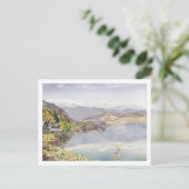 Het Lucerne-meer, Mount Pilatus op afstand Briefkaart (Staand voorkant)